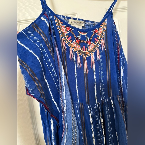 Flying tomato Blue abstract jumpsuit - Picture 2 of 7